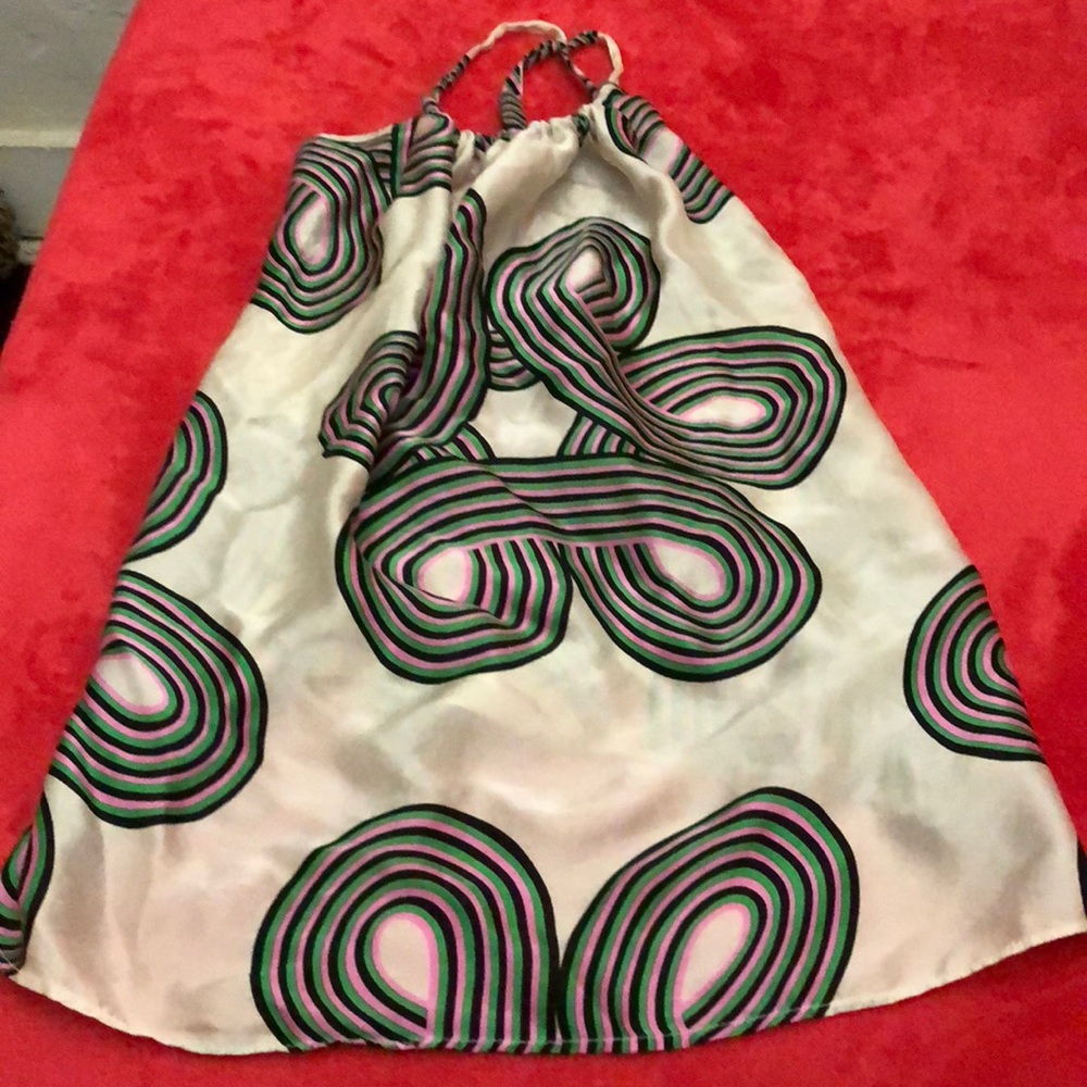 Silk scarf halter top